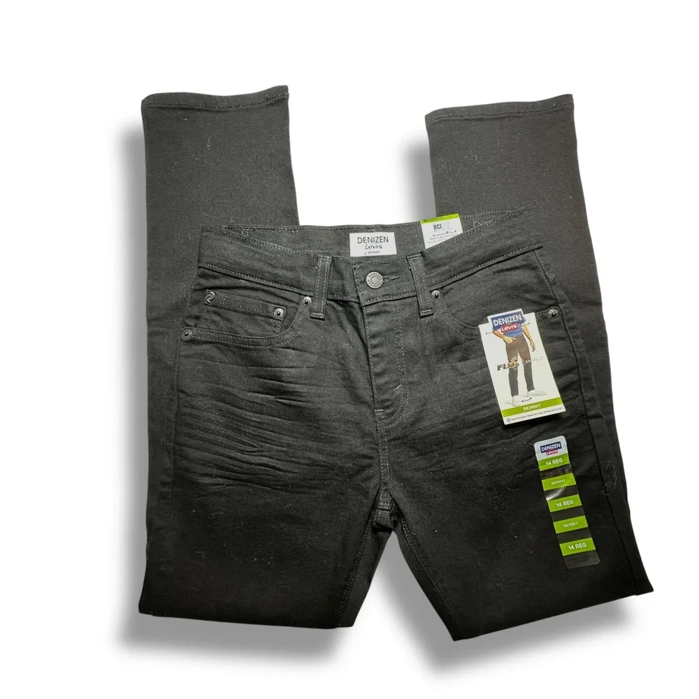 Denizen Levi's Boys' 14 Reg Skinny Black Jeans - Flex Slim Fit School New‎